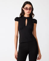 KEYHOLE TOP BLACK