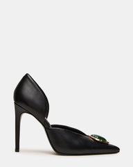NYSA STONE BLACK LEATHER