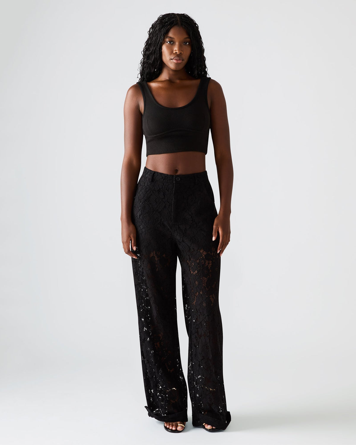 TRE LACE PANT BLACK