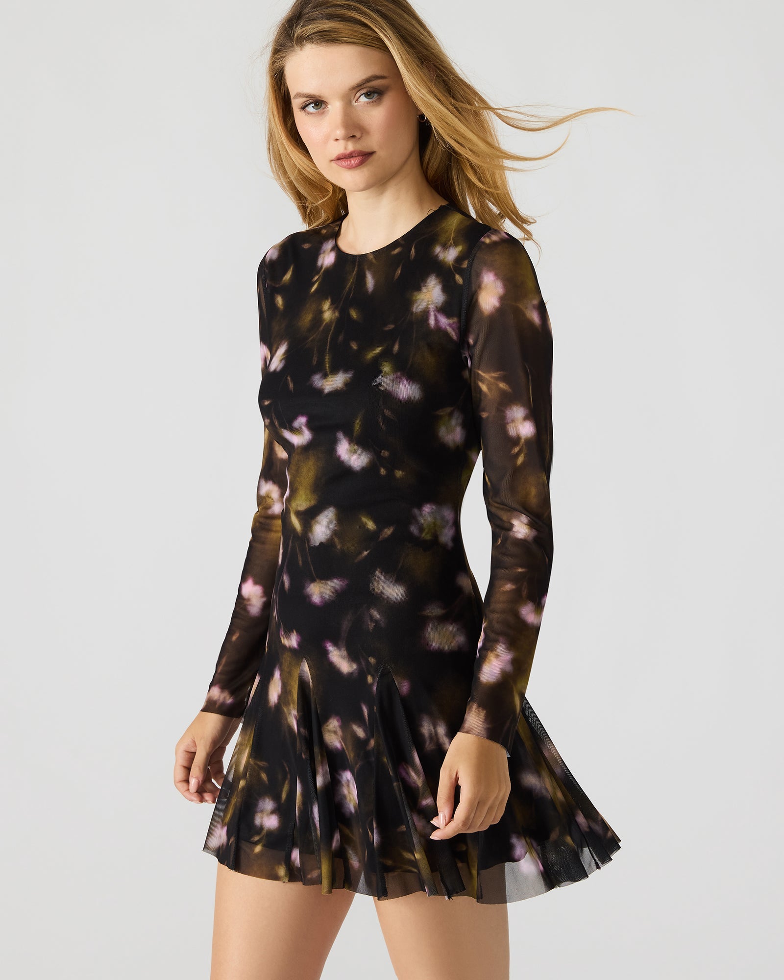 BLISS DRESS BLACK DITSY FLORAL